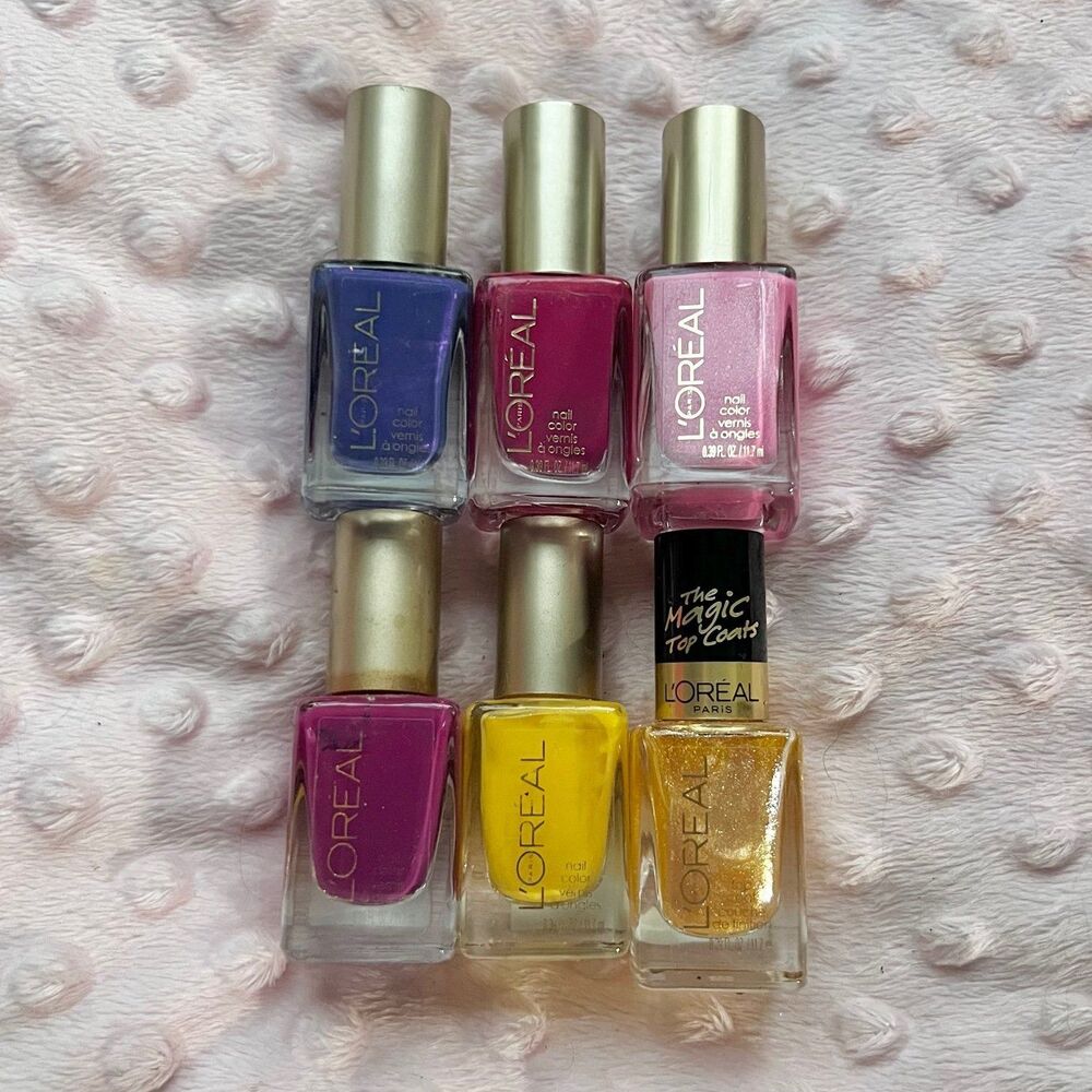 Loreal Nail polish Bundle 6 Bottles
